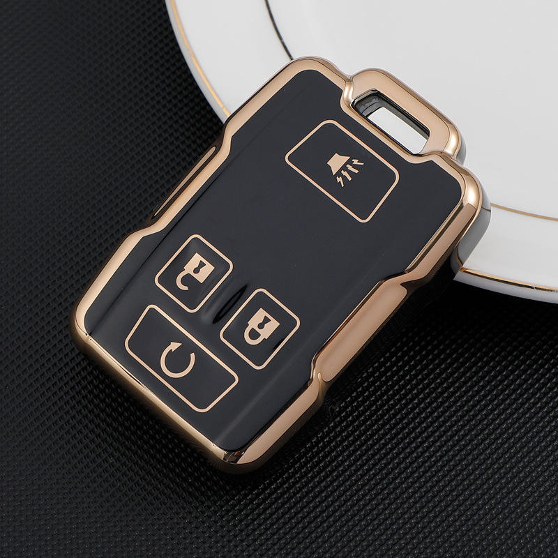 CJ Brand TPU Car Key Protector Cover for Chevrolet GMC Canyon - Car Key Fob Accessories Holder Bag